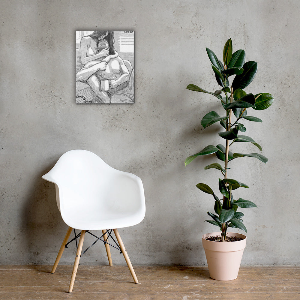 Personalisiere deine Leinwand mit Name & Jahrestag