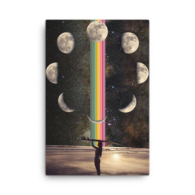 Eclipse Vibes Leinwand von NiZED als trippy Leinwand und psychedelische Wanddeko
