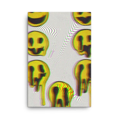 Just Smile Leinwand von NiZED als trippy Leinwand und psychedelische Wanddeko