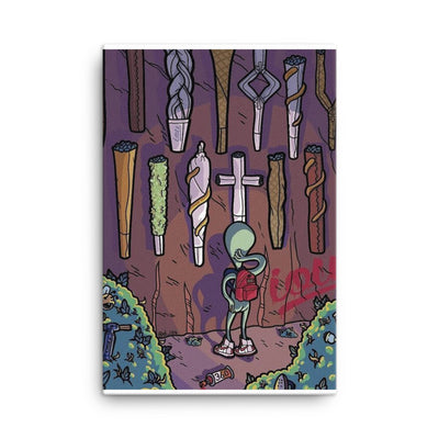 Zee Psyche Leinwand von NiZED als trippy Leinwand und psychedelische Wanddeko
