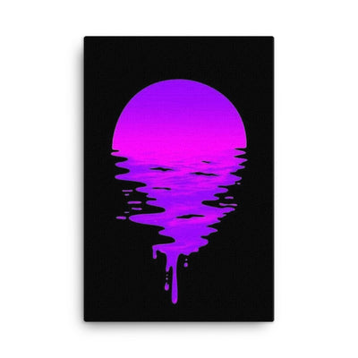 Purple Sun Poster von NiZED als trippy Poster und psychedelische Wanddeko
