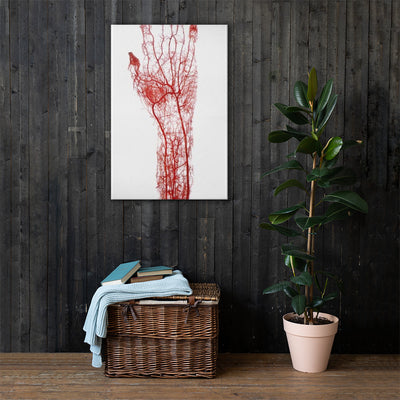 Bloody Hands Leinwand von NiZED als trippy Leinwand und psychedelische Wanddeko