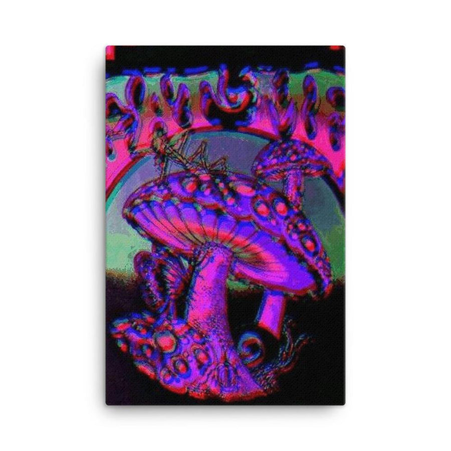 EAT ME MAGIC MASHROOM canvas