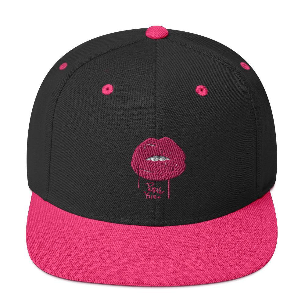 Purple Kiss snapback cap