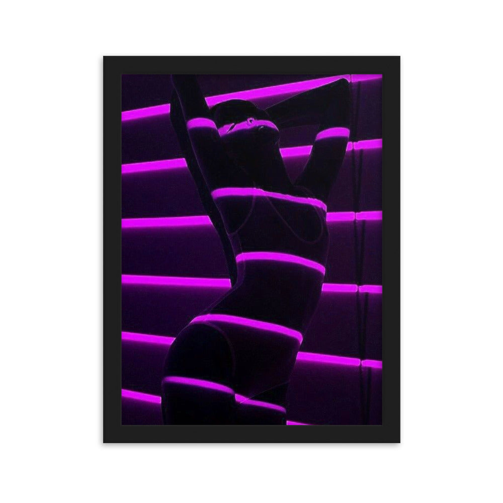 Purp Underwear - Gerahmtes Poster