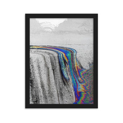 Distorted Waterfall Leinwand gerahmtes Poster - Produktbild 2 - NiZED