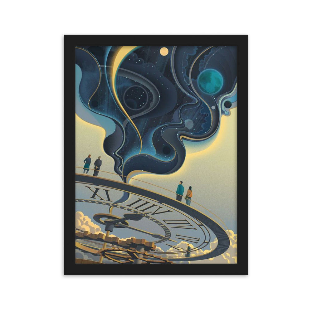 Clock - Gerahmtes Poster