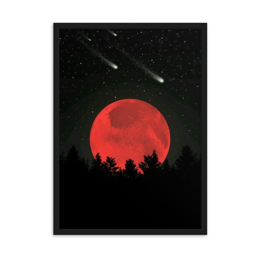 Red Eclipse Gerahmtes Poster