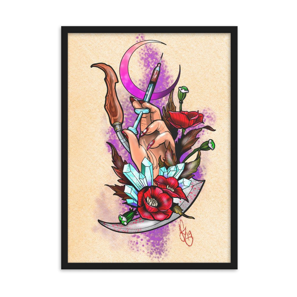 Dietrologia - Gerahmtes Poster