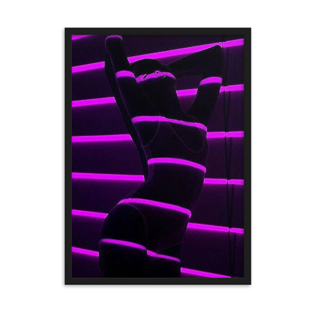 Purp Underwear - Gerahmtes Poster