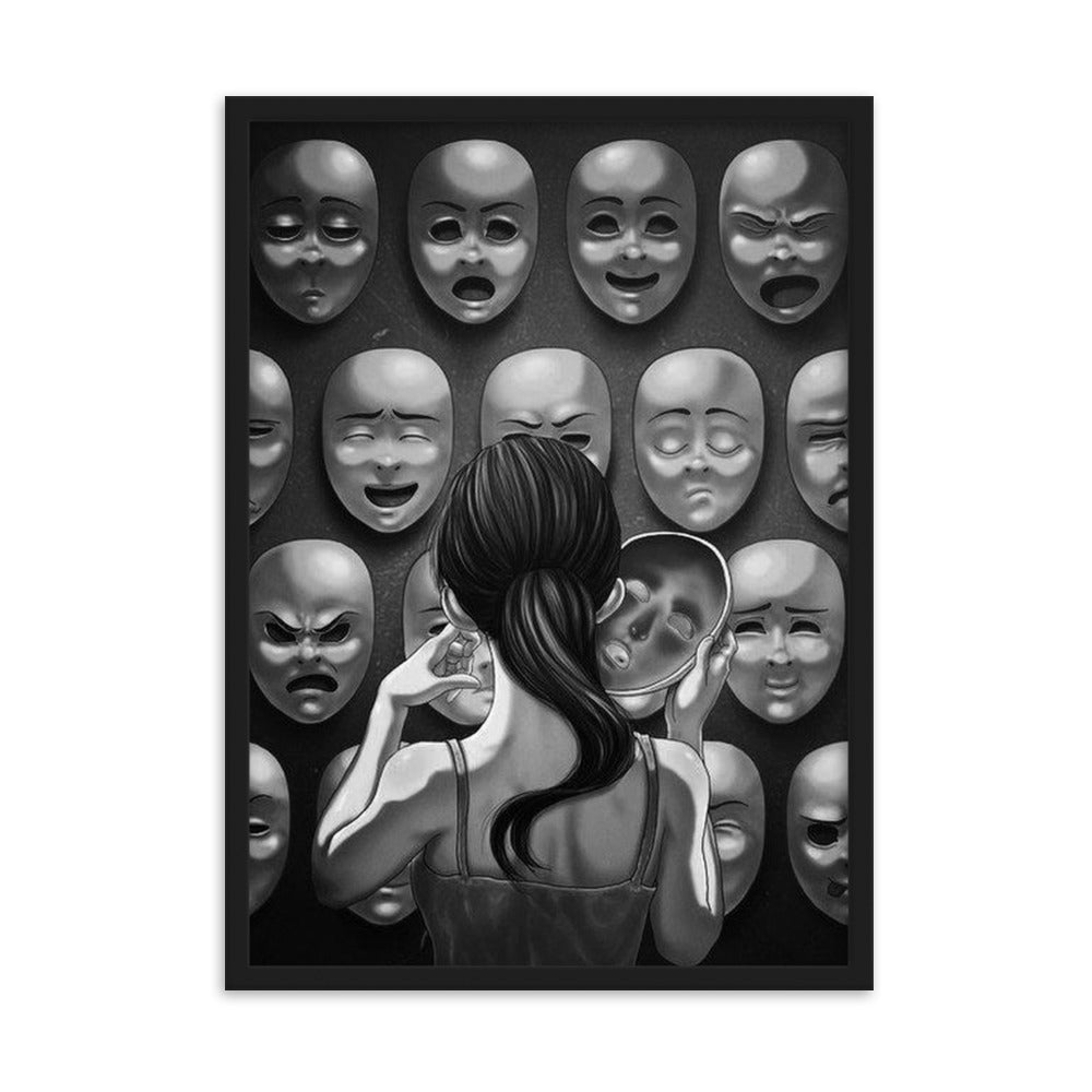 Who am I - Gerahmtes Poster