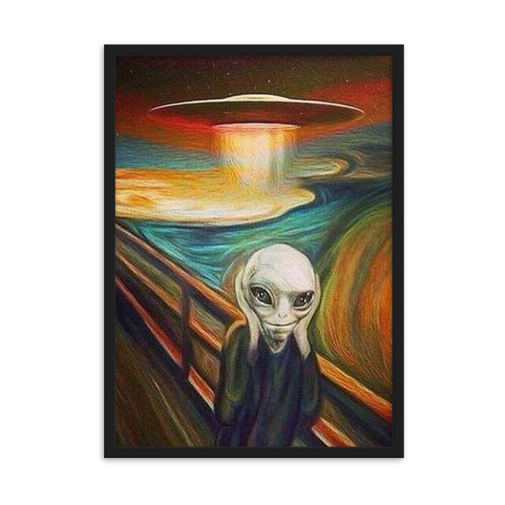 UFO Art - Gerahmtes Poster