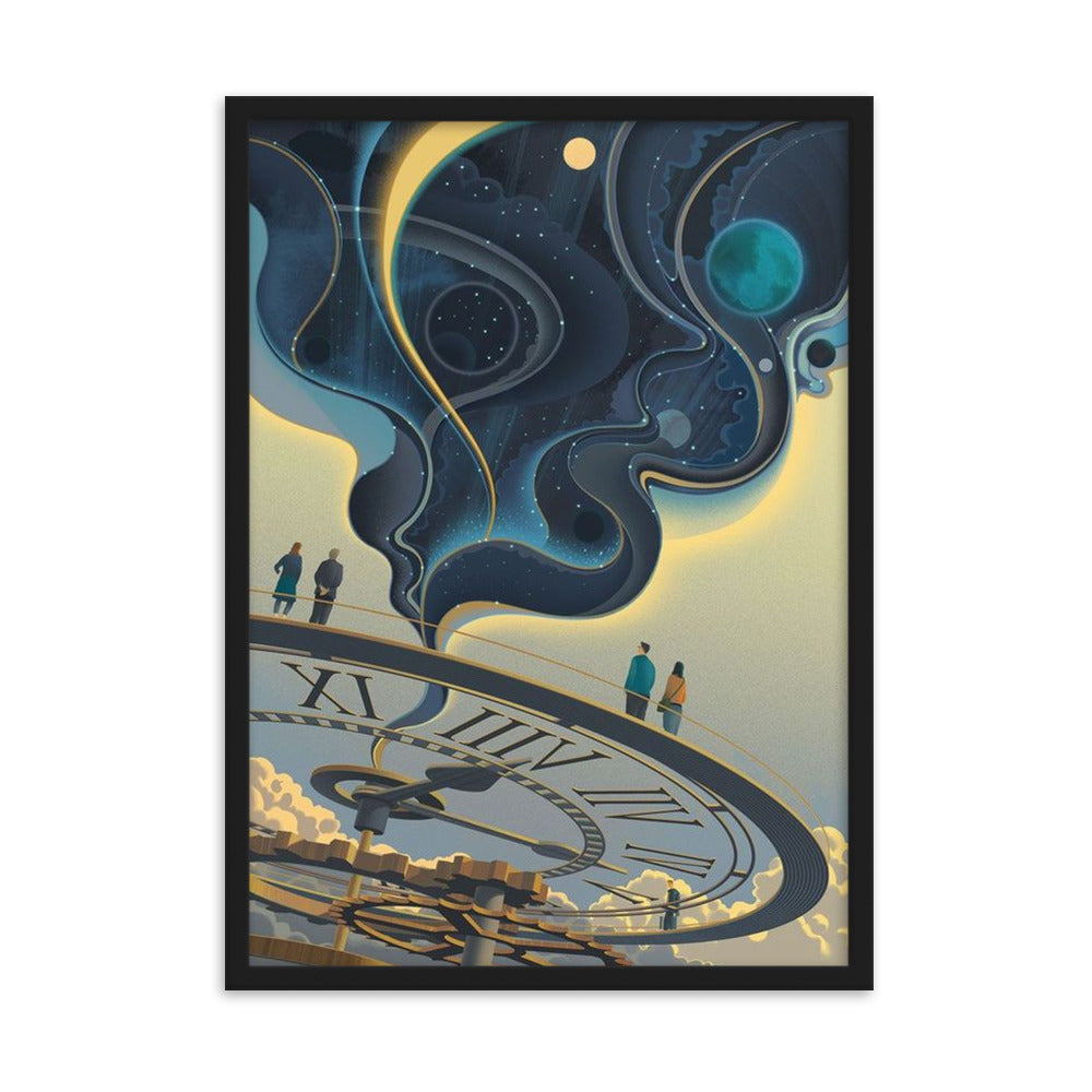 Clock - Gerahmtes Poster