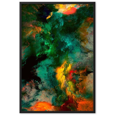 Palma Leinwand von NiZED als gerahmtes trippy Poster fuer Wanddeko