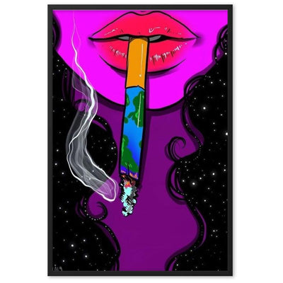 Hide Gerahmtes Poster von NiZED als gerahmtes trippy Poster fuer Wanddeko