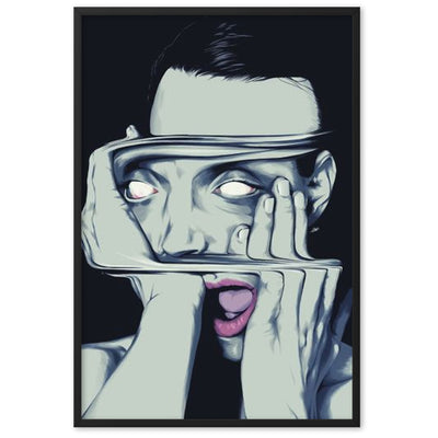 Ephemeral Vibes Gerahmtes Poster von NiZED als gerahmtes trippy Poster fuer Wanddeko