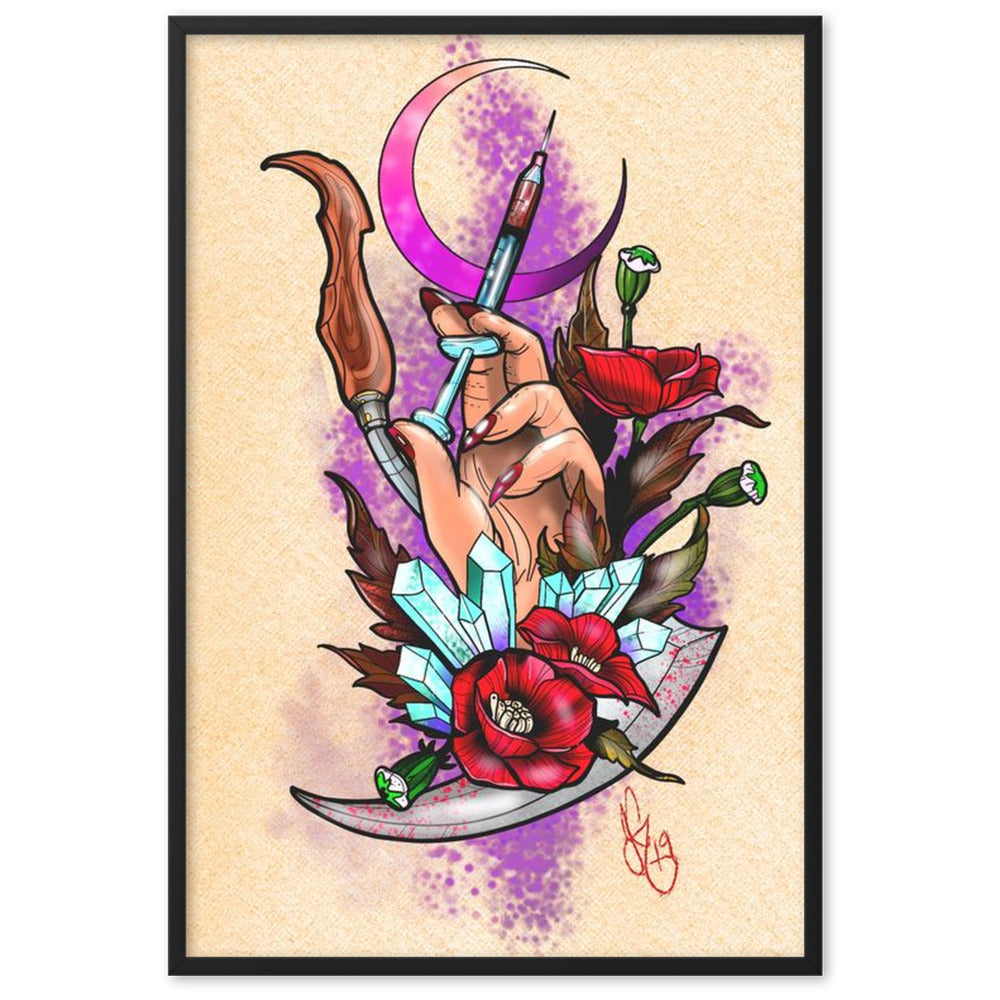 Dietrologia - Gerahmtes Poster