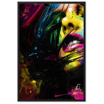 Njume Gerahmtes Poster von NiZED als gerahmtes trippy Poster fuer Wanddeko