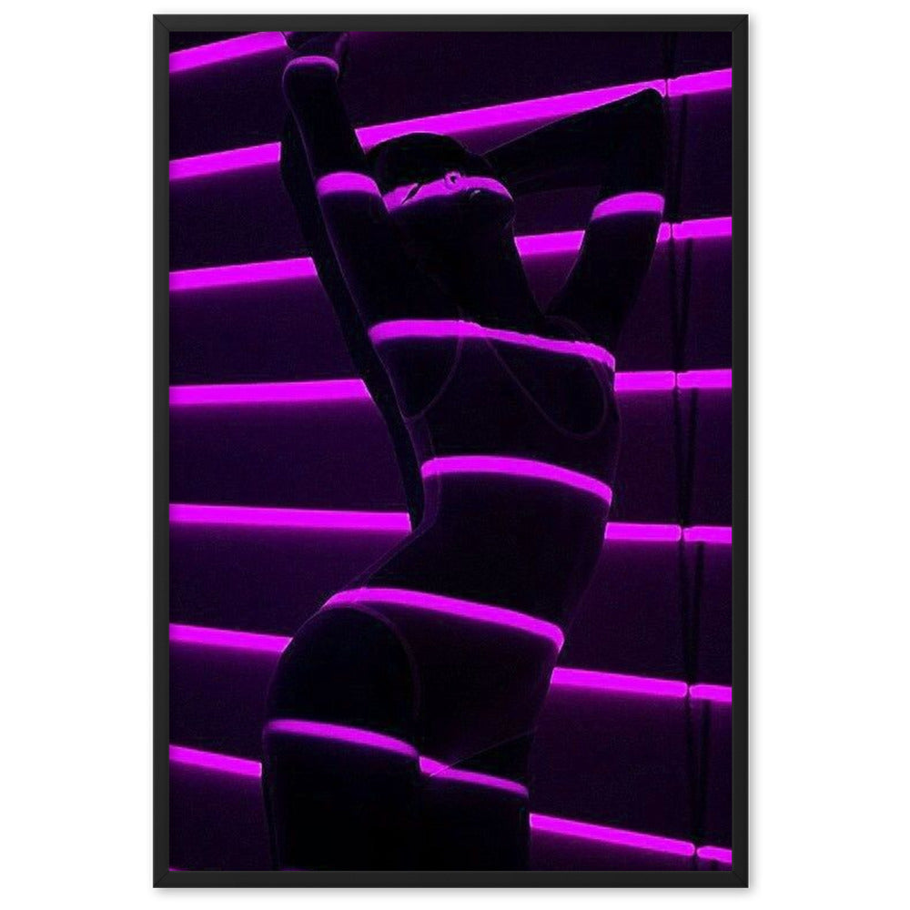 Purp Underwear - Gerahmtes Poster