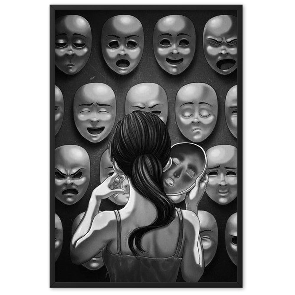 Who am I - Gerahmtes Poster