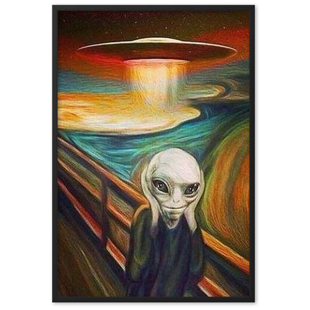 UFO Art - Gerahmtes Poster