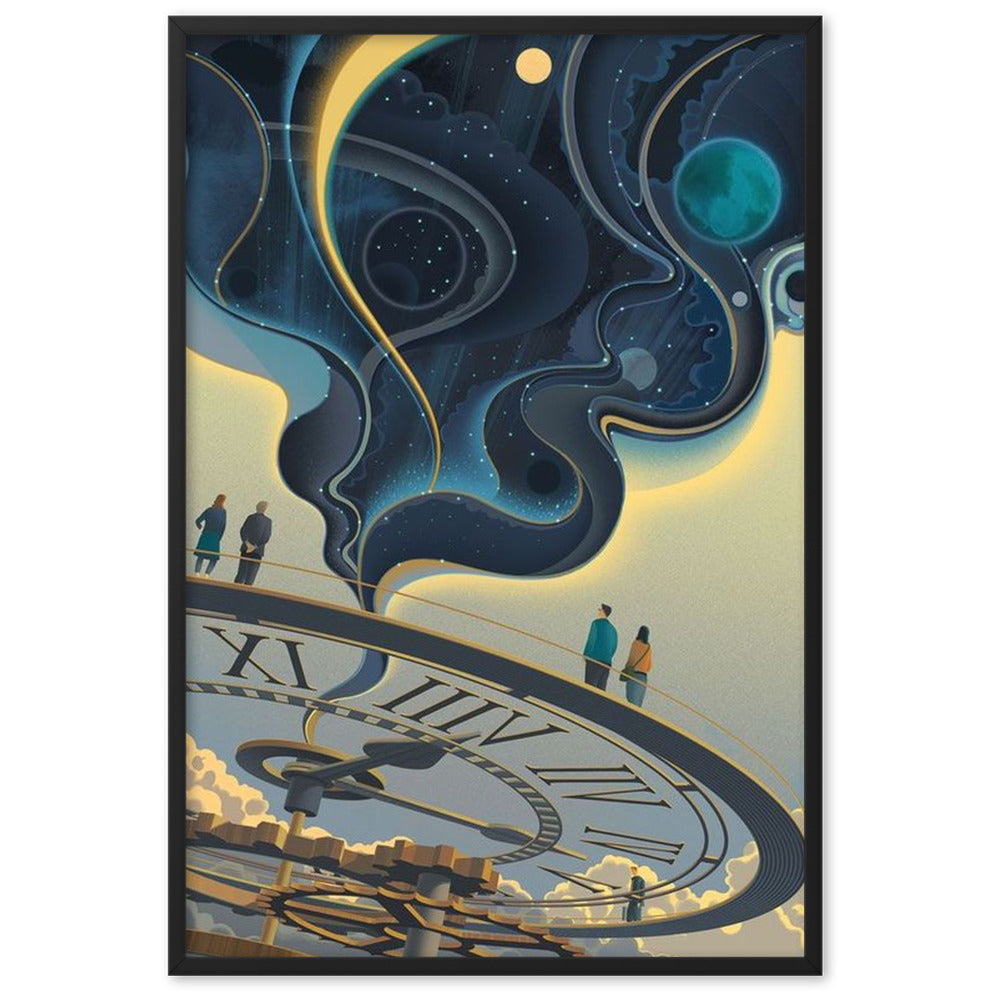 Clock - Gerahmtes Poster