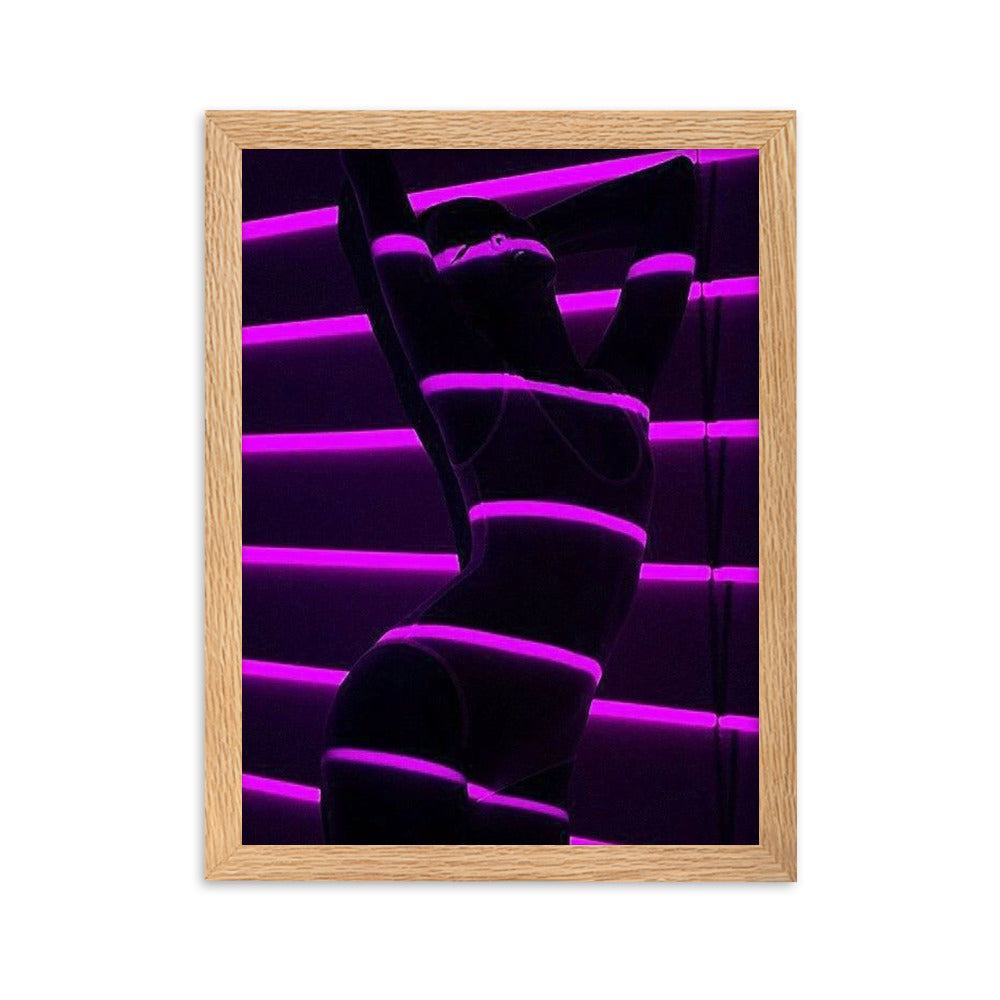 Purp Underwear - Gerahmtes Poster