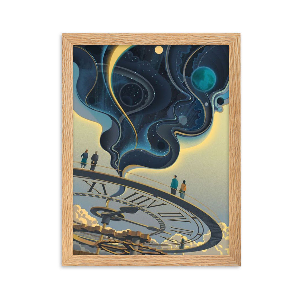 Clock - Gerahmtes Poster