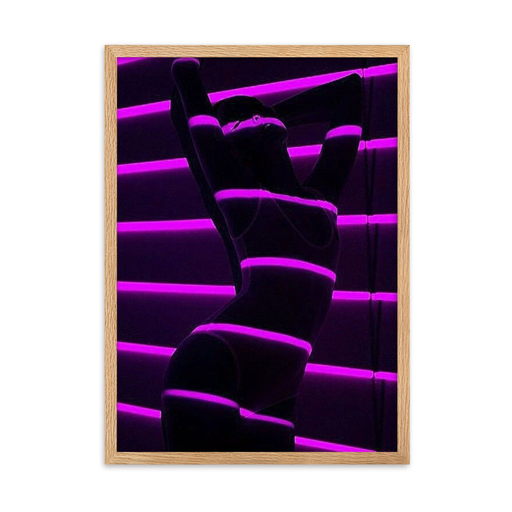 Purp Underwear - Gerahmtes Poster