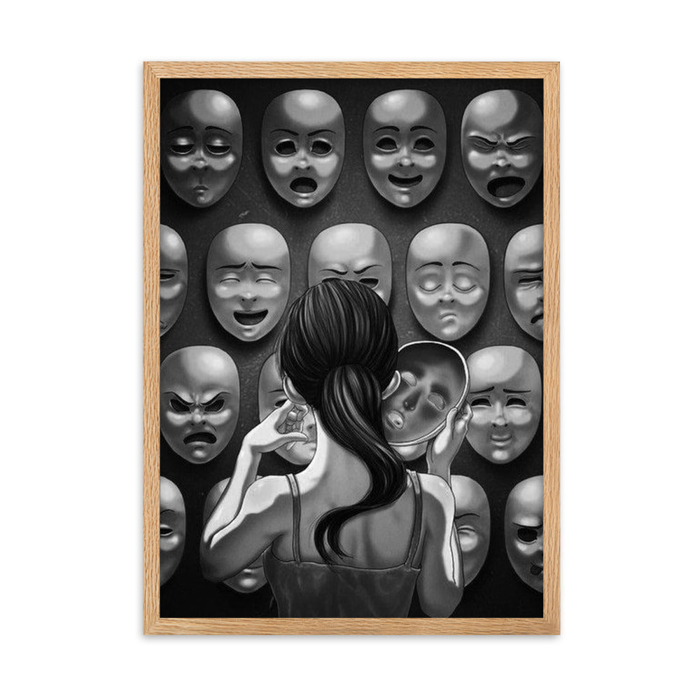 Who am I - Gerahmtes Poster