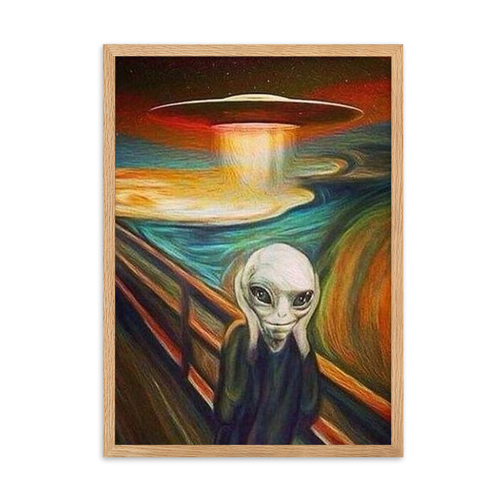 UFO Art - Gerahmtes Poster