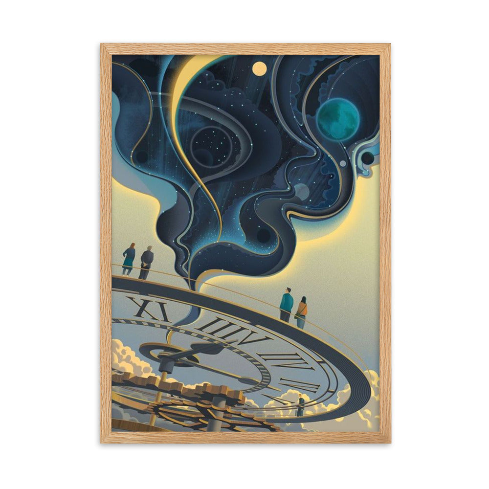 Clock - Gerahmtes Poster