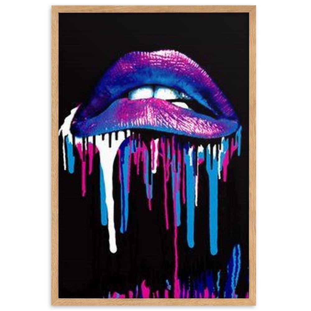 Incredible Lips Gerahmtes Poster