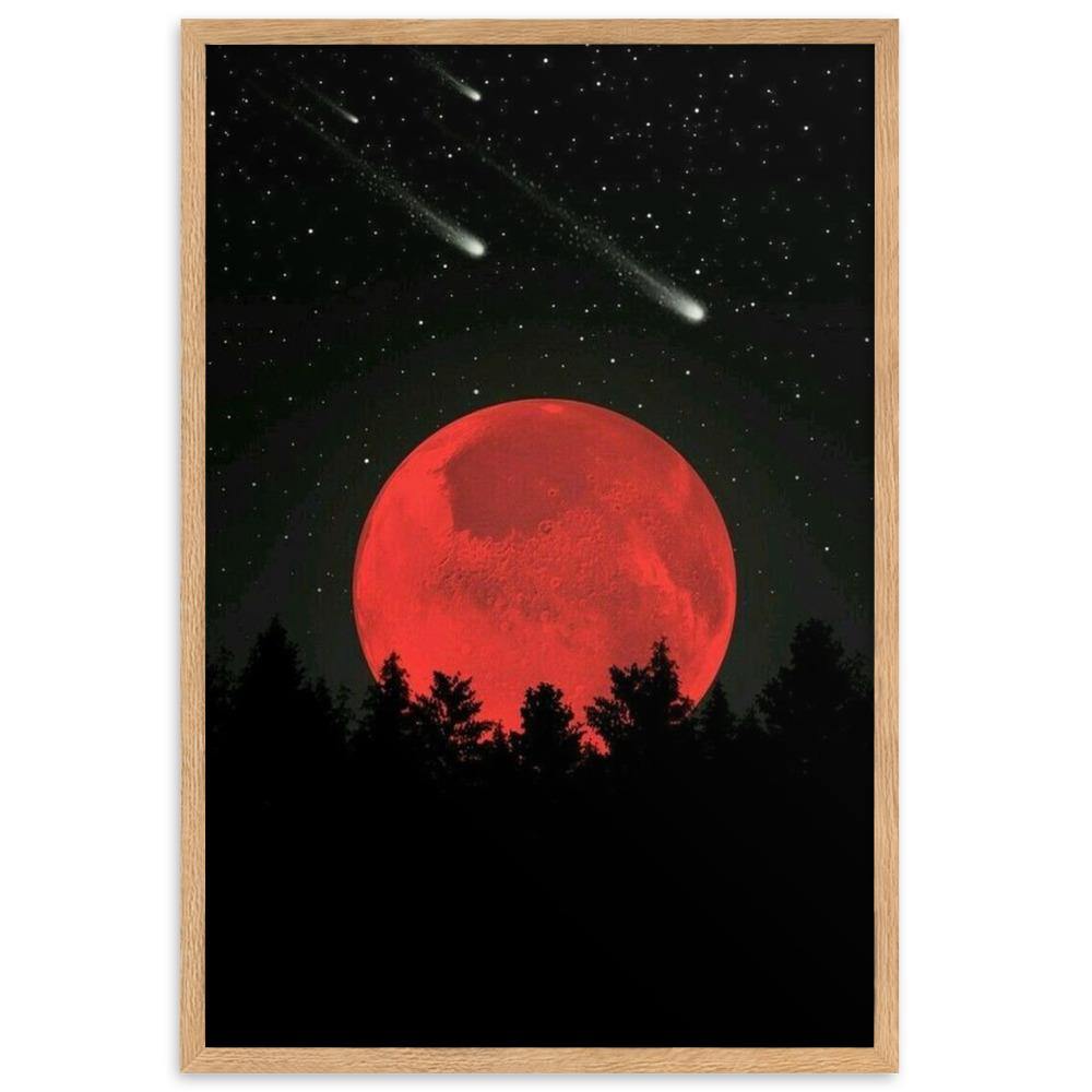 Red Eclipse Gerahmtes Poster