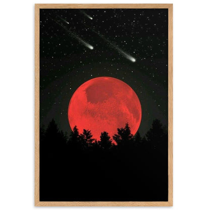 Red Eclipse Gerahmtes Poster