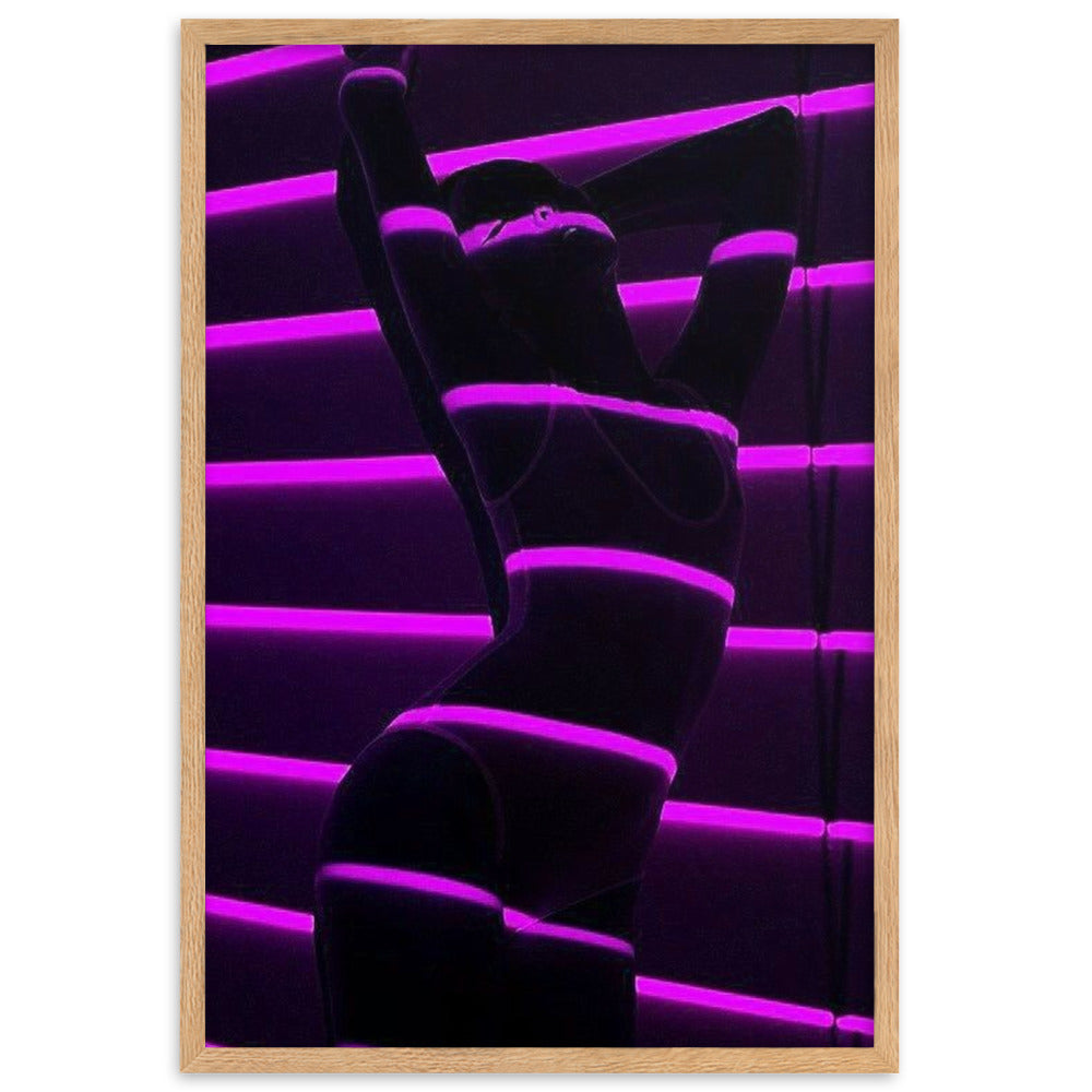 Purp Underwear - Gerahmtes Poster