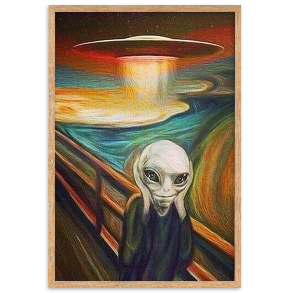 UFO Art - Gerahmtes Poster