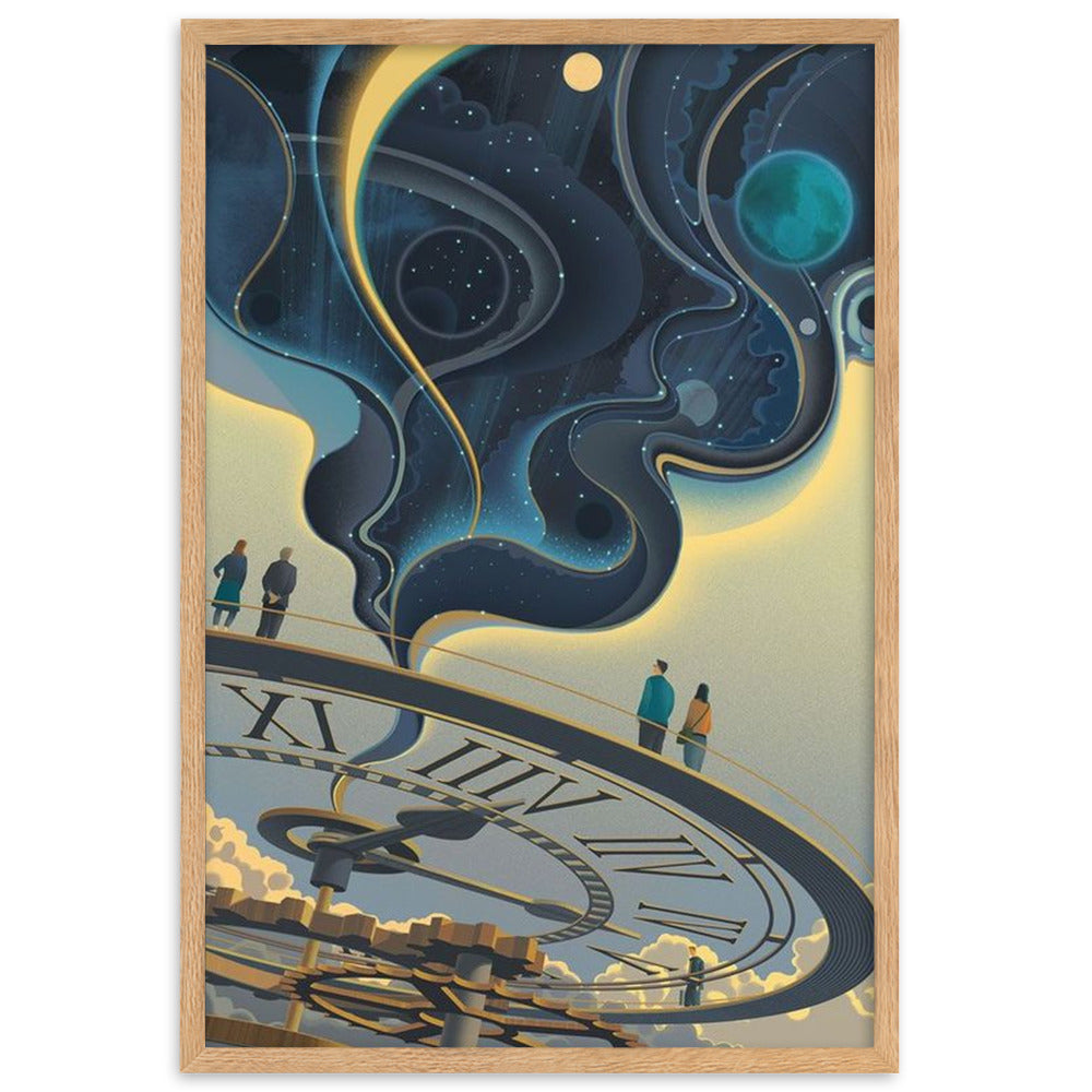 Clock - Gerahmtes Poster