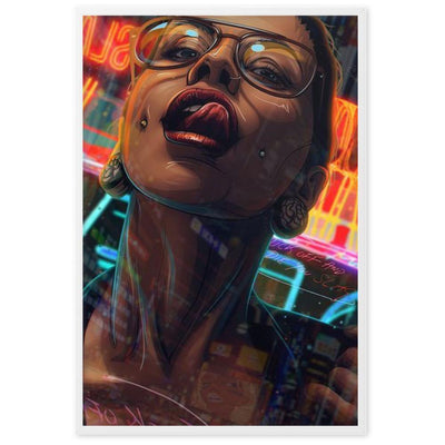 Oblivion Gerahmtes Poster von NiZED als gerahmtes trippy Poster fuer Wanddeko