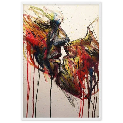 Salvation Psychedelic Leinwand von NiZED als gerahmtes trippy Poster fuer Wanddeko