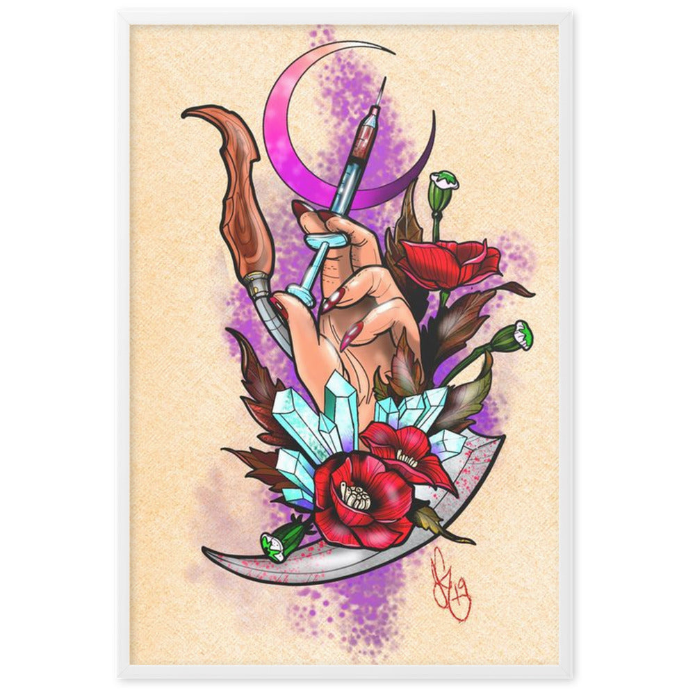 Dietrologia - Gerahmtes Poster