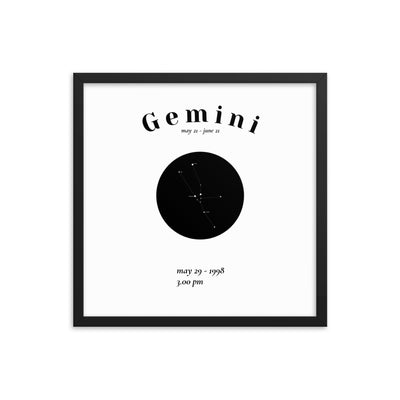 Zwilling Sternzeichen personalisieren Poster - Produktbild 2 - NiZED
