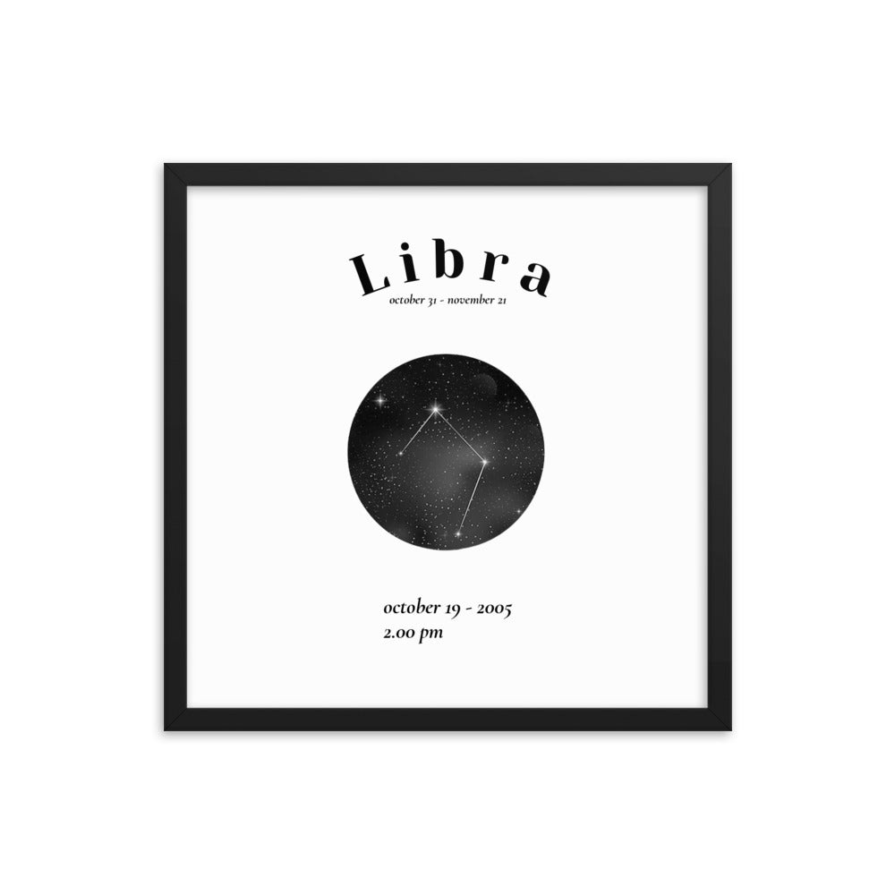 Waage gerahmtes Poster