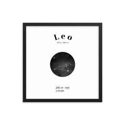 Loewe Sternzeichen personalisieren Poster - Produktbild 2 - NiZED