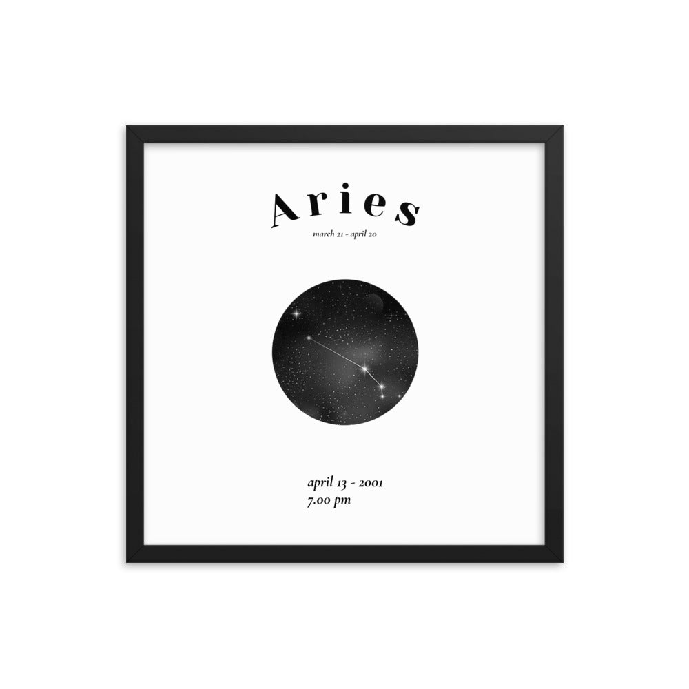 Widder gerahmtes Poster