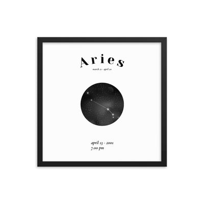Widder Sternzeichen personalisieren Poster - Produktbild 2 - NiZED