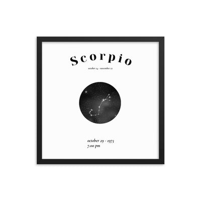 Skorpion Sternzeichen personalisieren Poster - Produktbild 2 - NiZED