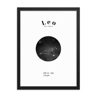 Loewe Sternzeichen personalisieren Poster - Produktbild 3 - NiZED