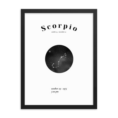 Skorpion Sternzeichen personalisieren Poster - Produktbild 3 - NiZED