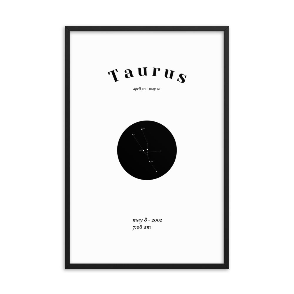 Taurus Framed Poster